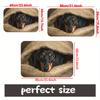 1Pcs Anti Fatigue Kitchen Rugs Dachshund Peeking Print Waterproof Non-Slip Thick Cushioned Kitchen Mat Heavy Duty Comfort Standing Mat for Bathroom