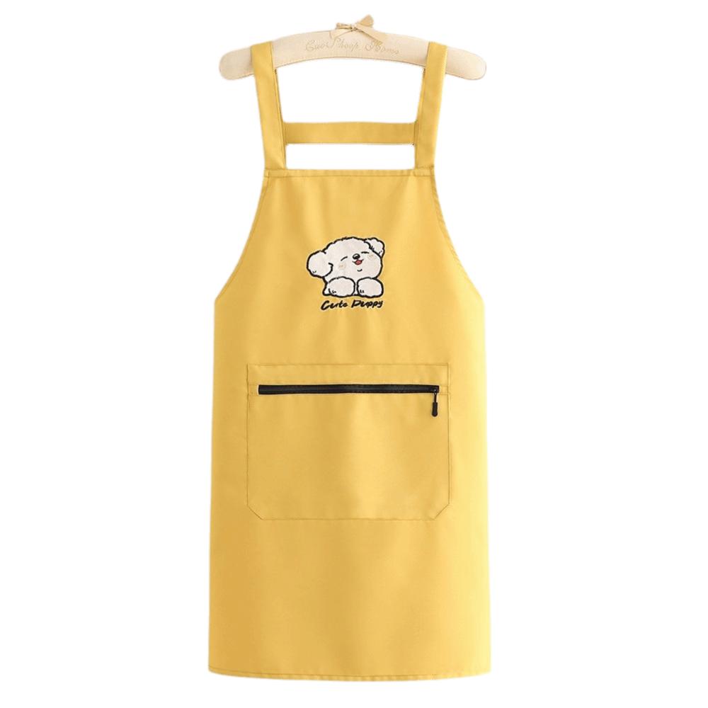 Anti-fouling Chef Apron Large Pockets Kitchen Cooking Smock Fashion Cooking Apron  for Kitchen