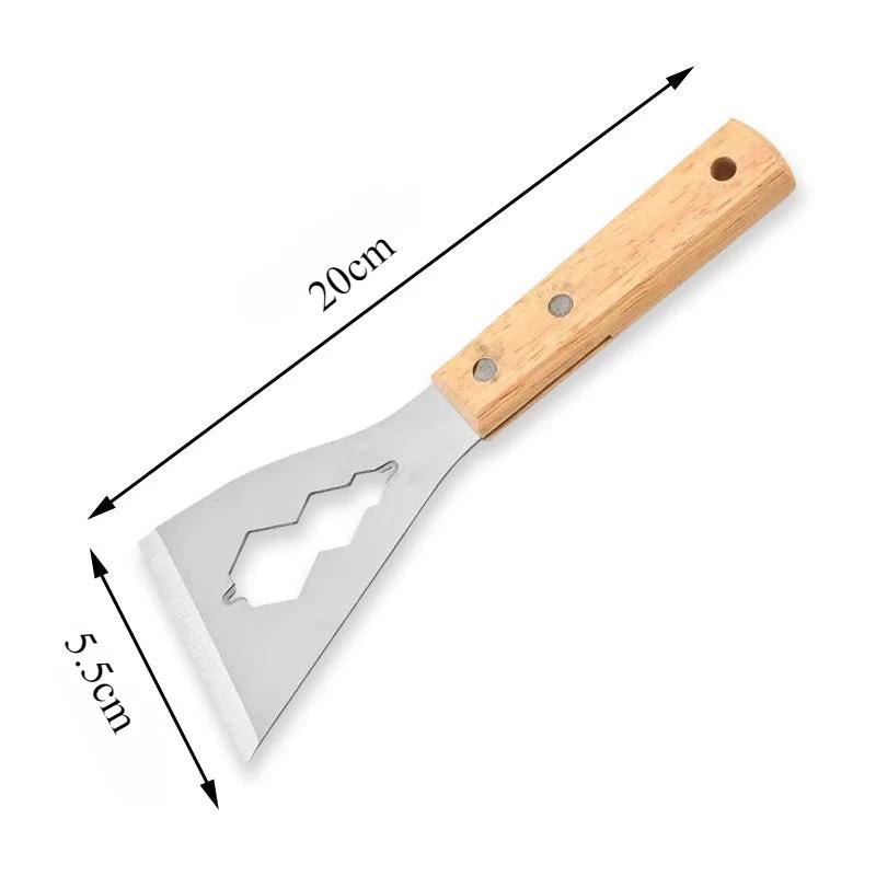 Mehrzweck-Spachtel mit Holzgriff, verdickter Stahl, Spachtel zum Füllen von Gips, Schaber, Handwerkzeug für Wanddekoration, Malwerkzeug