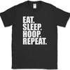 Eat Sleep Hoop Repeat Hula Hooping T-Shirt Funny Hobby Fitness Gym Tee