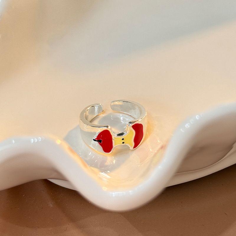 

Apple Sweetheart Cute Red Oil-Spot Glaze Apple Earrings Female Niche Style Design Sense Earrings Elegant Fancy Earrings Fun Apple Ring