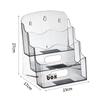 Transparent PET Desktop Book Storage and Display Organizer