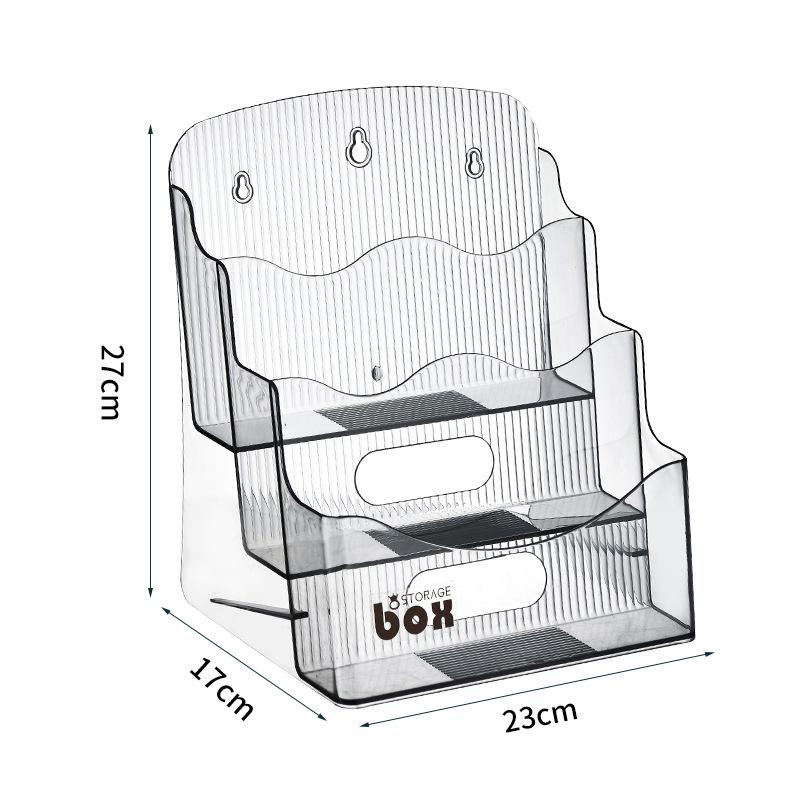 

Прозрачный настольный органайзер для книг и документов из ПЭТ Single Pack