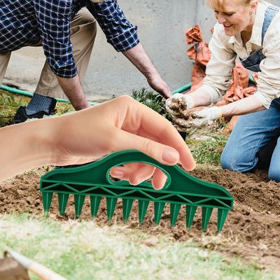 Zahradní secí nástroj 12 otvorů Rychlé setí Multi Seed Dibber Zahradní nástroj Zahradní ruční secí stroj Pomůcky pro efektivní zahradničení