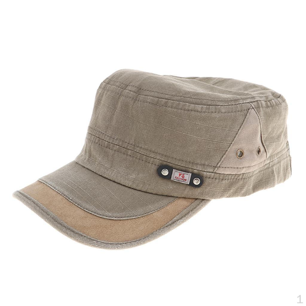 Distressed Washed Cotton Cadet Army Cap Basic Hat