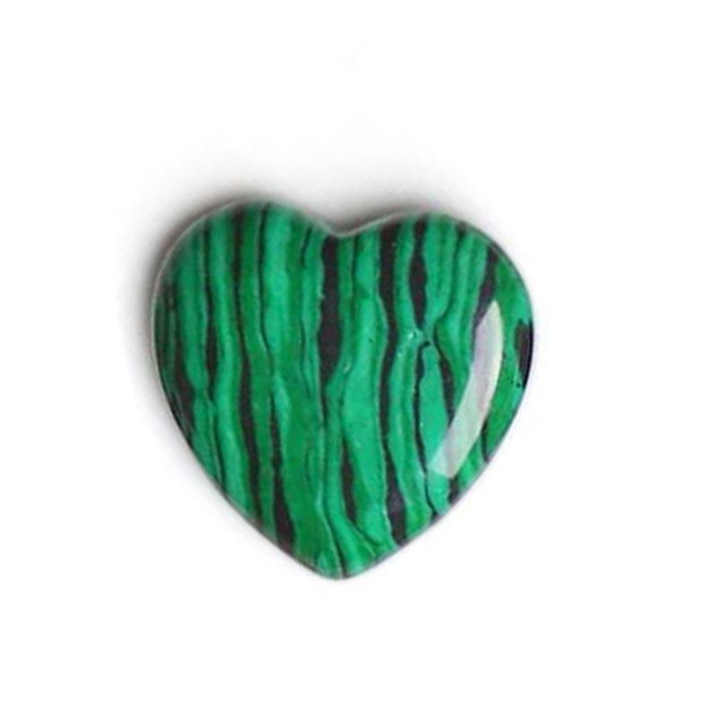 Heart-Shaped Natural Crystal Gemstone Pendant (20mm)