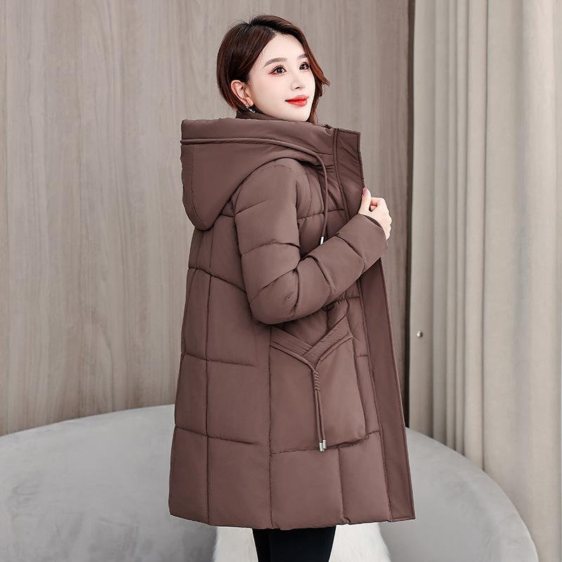New women's winter cotton-padded clothes women's thickened medium and long cotton-padded jackets loose cotton-padded jackets