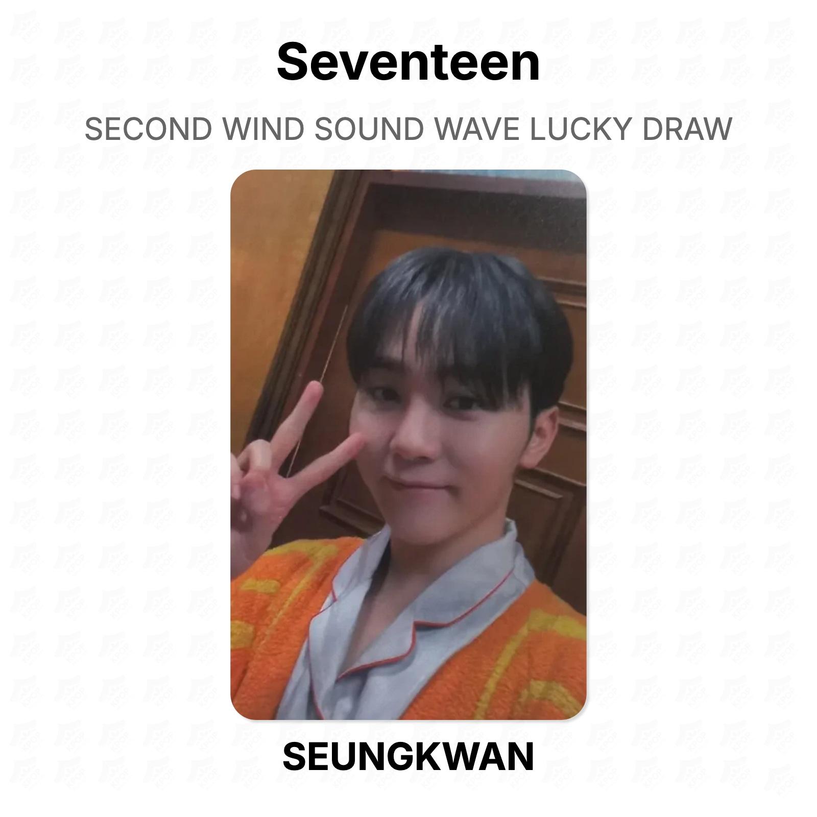 Seventeen SECOND WIND SOUND WAVE LUCKY DRAW Official Photocard SEUNGKWAN 02