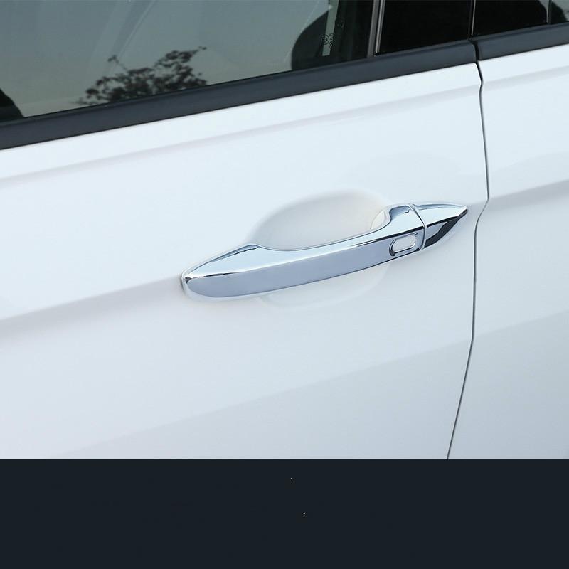 For Volkswagen New VW Tiguan MK2 2017-  Chrome Door Handle Cover Trim Sticker Overlays Car Styling