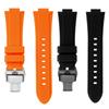 Bracelet de montre convexe Bracelet en silicone pour timex T2N738 T2N739 T2N720 T2N721 T49706 Bracelet de montre à boucle déployante Bracelet en caoutchouc 24X16mm