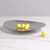 Simple Light Luxury Metal Stainless Steel Fruit Plate Fruit Basin Soft Decoration Model Room Dining Table Tray Storage Tray Ornaments