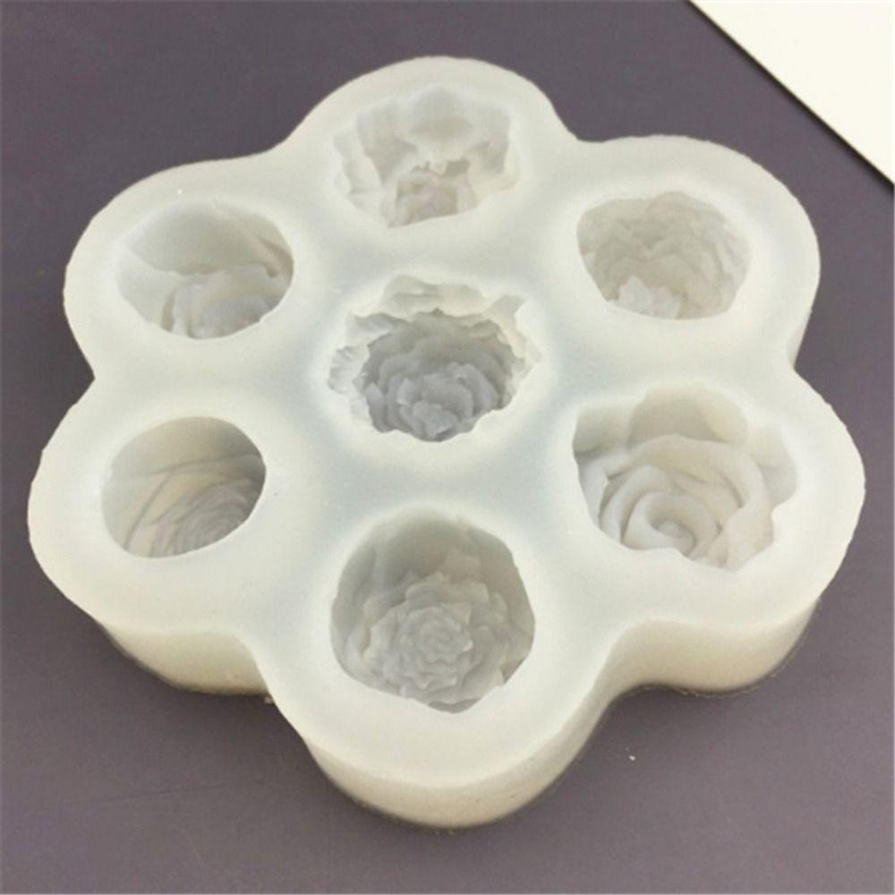 Heat-resistant Flower Silicone Mold 7 Cavities Chocolate Baking Mold  Handmade Accessories