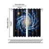 Filtering Curtains Excluding Rods Non Movable Without Batteries Blue Sky Galaxy Use Bedrooms Living Set Of 2 Made Polyester Bedroom Decor
