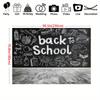 Back to School Blackboard Photo Background - Party, Wedding, Birthday, Live and Decorative Use - Black and White Retro Design