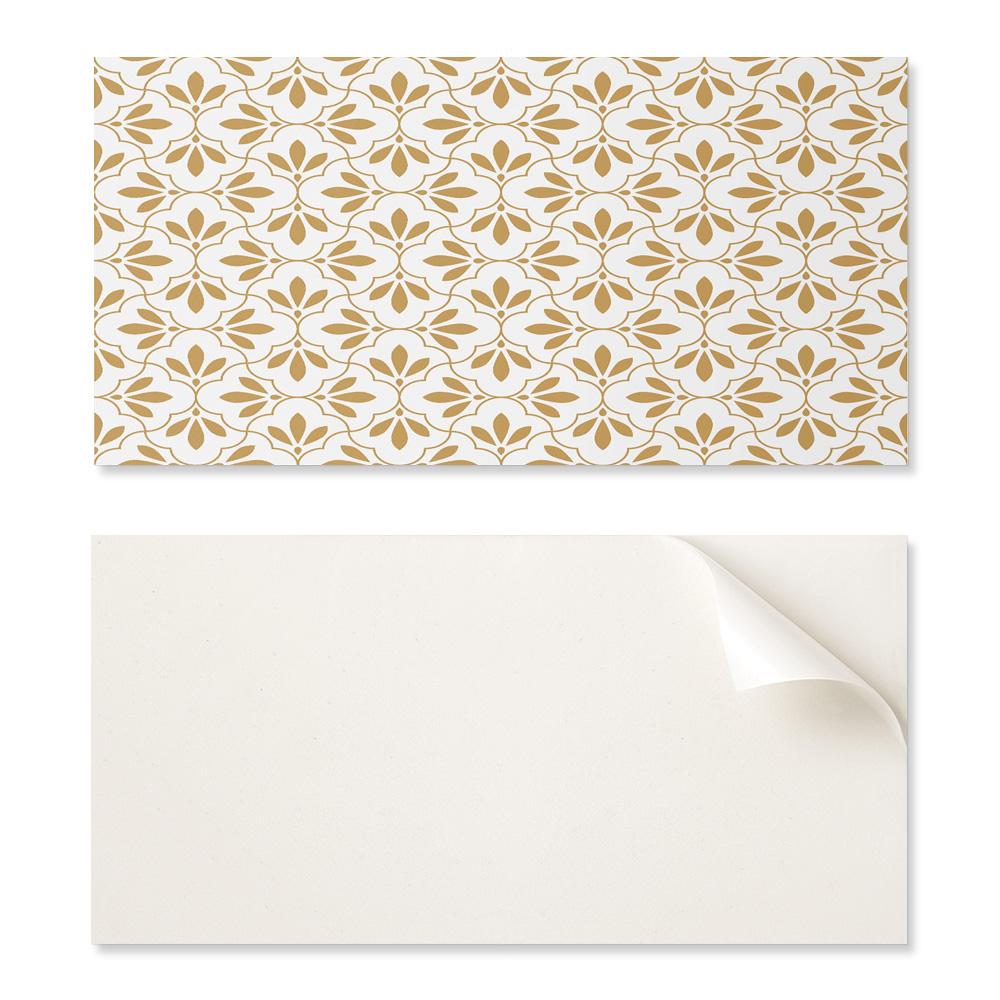Self-Adhesive Vinyl Panel - Office Wall Decoration 120x60 cm Elegant Plant Pattern