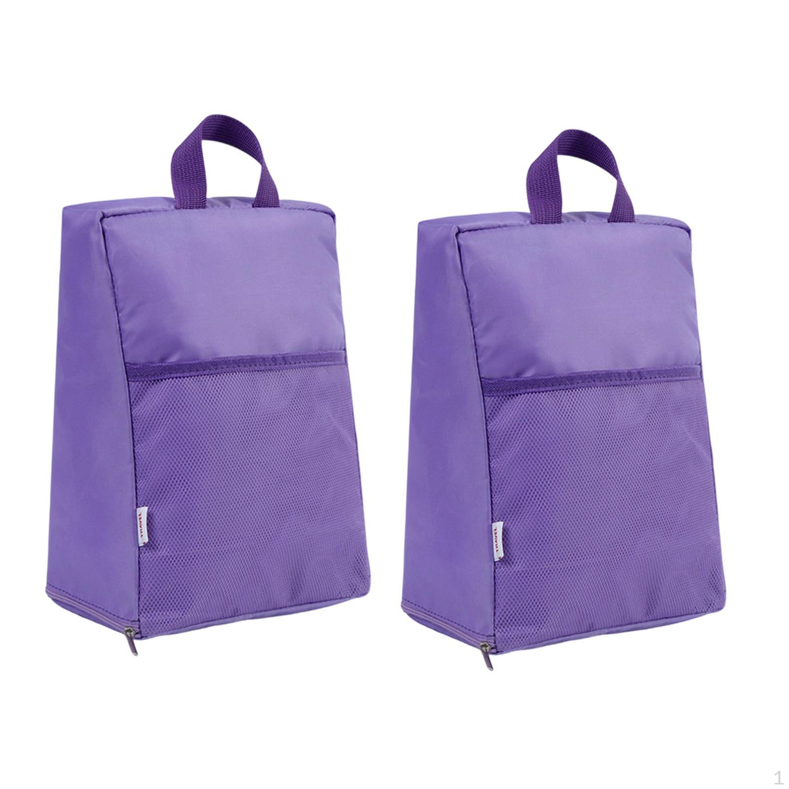 

2 Laptop Shoe Bags with Handles And Zipper Closures. Organizer for Gym, Hiking, Outdoor