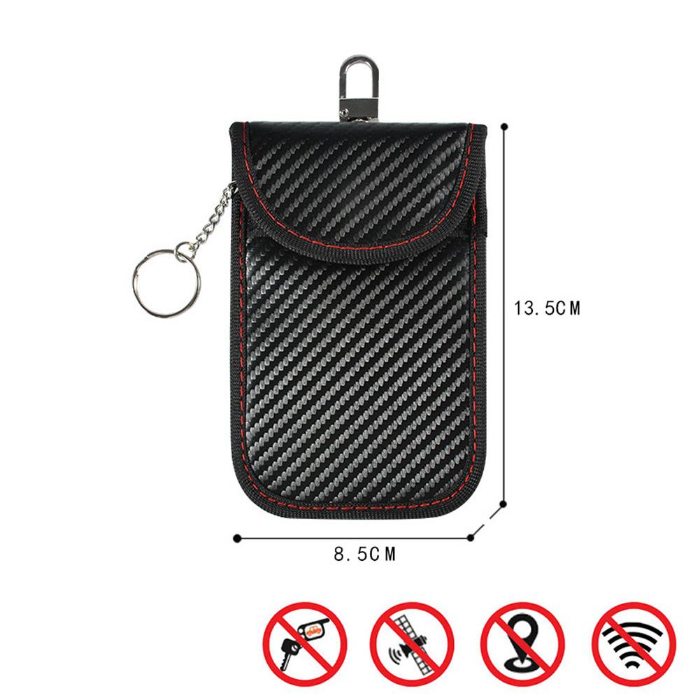 2/4Pcs Card Car Keys Case FOB Signal Blocker Bag RFID Shielding Key Credit Card Bags Organizer for Privacy Protection