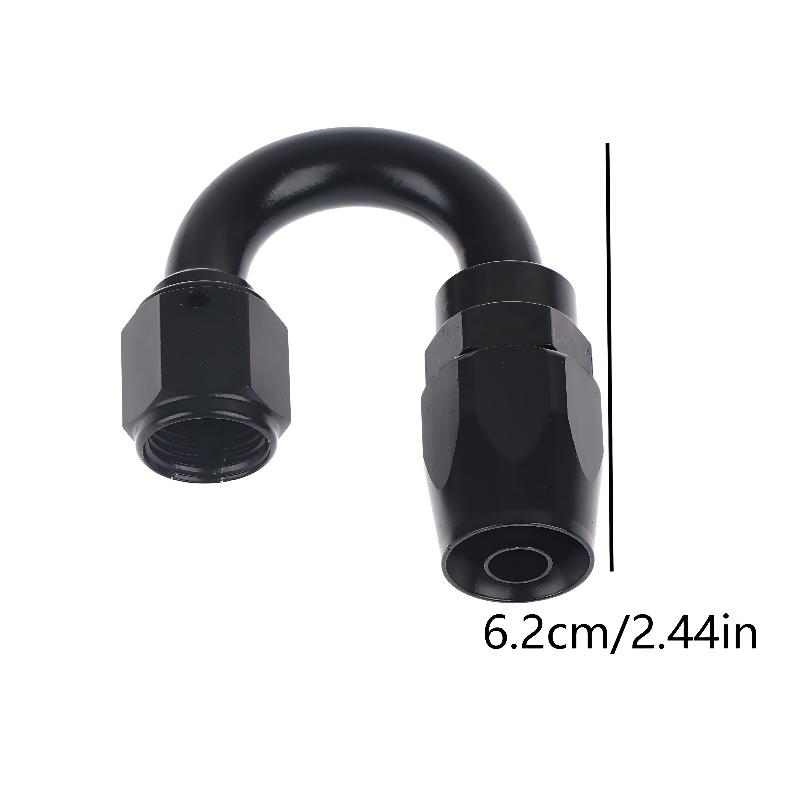 180 Degree AN4 AN6 AN8 AN10 Hose End Fitting Swivel Adapter High Strength Oil Cooler Connector for Workshop