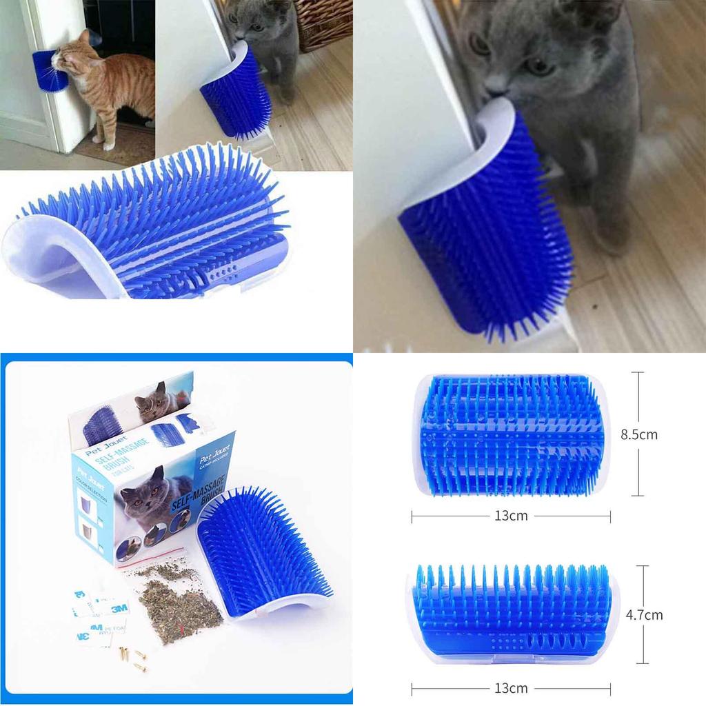 Luxurious Cat Massage Device Scratching Toy With Catnip For Ultimate Pet Relaxation