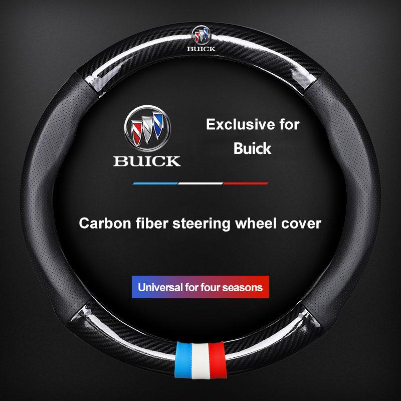 Car Steering Wheel Cover Breathable Anti Slip PU Leather Steering Cover For Buick Encore Regal Lacrosse Enclave Avenir Cascada GL8 Envision Anthem