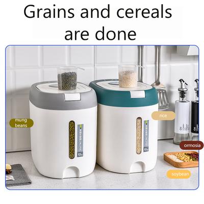 5KG/10KG Pirinç Dispenseri Mutfak Düzenleyici ve Saklama Kabı Ev Kutusu Tahıl Kavanozu Botes Cocina Yiyecek Saklama