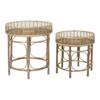 DKD Home Decor-DKD Home Decor Rattan Side Table (2pcs)
