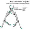 Noutdoor Multifunctional Knife Pliers Tools Wild Portable Screwdriver Wire Cutters Bottle Opener Nail File Stainless Steel Tool