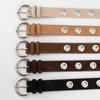 Punk Style Leather Belt Women'S Matte Jeans Decorative Belt Women