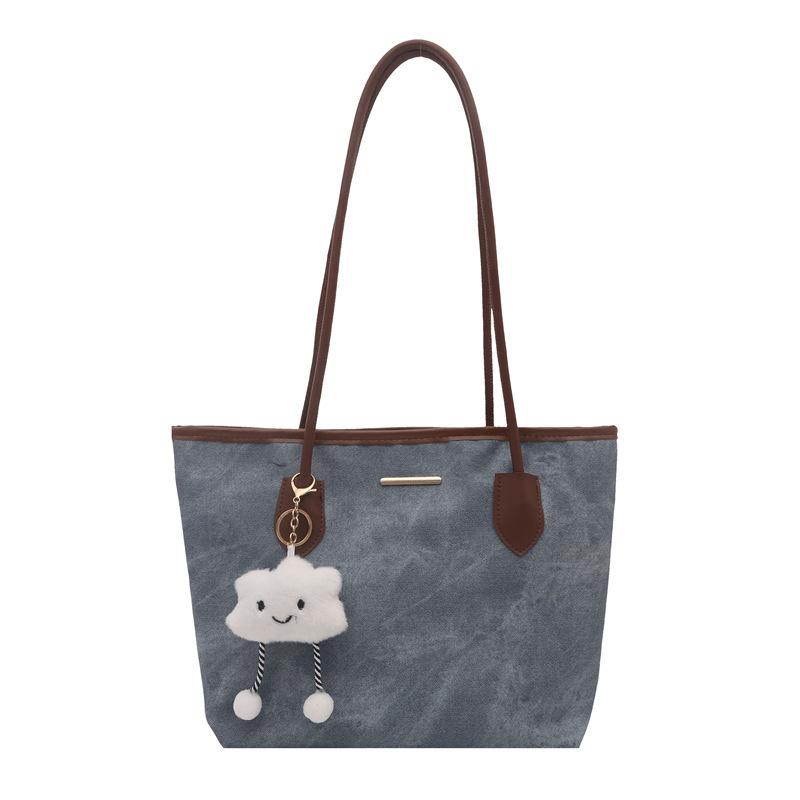 Korean version retro big bag new women's shoulder tote bag versatile large capacity class commuter bag fashion wholesale