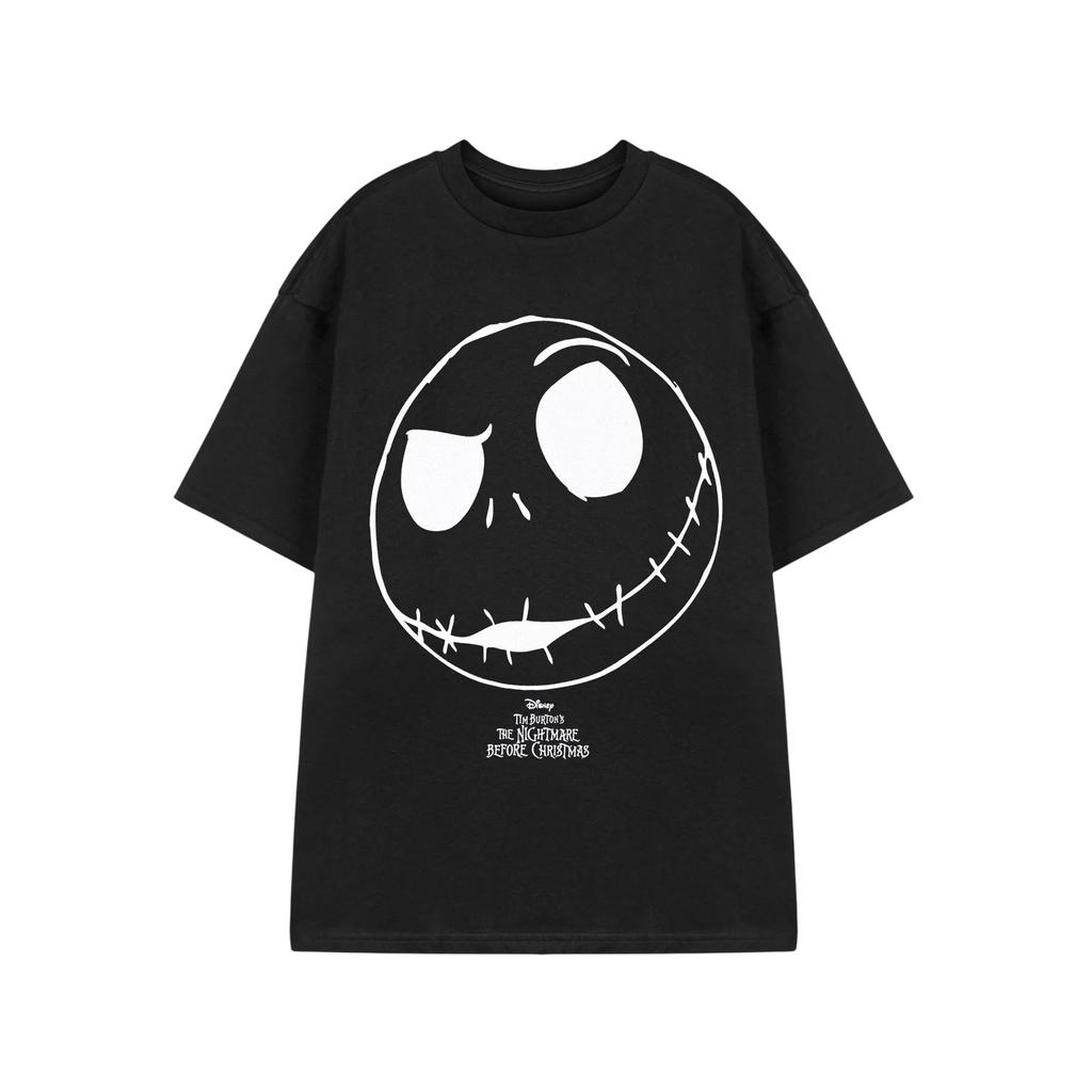 The Nightmare Before Christmas Unisex Adult Jack Skellington Cotton Short-Sleeved T-Shirt