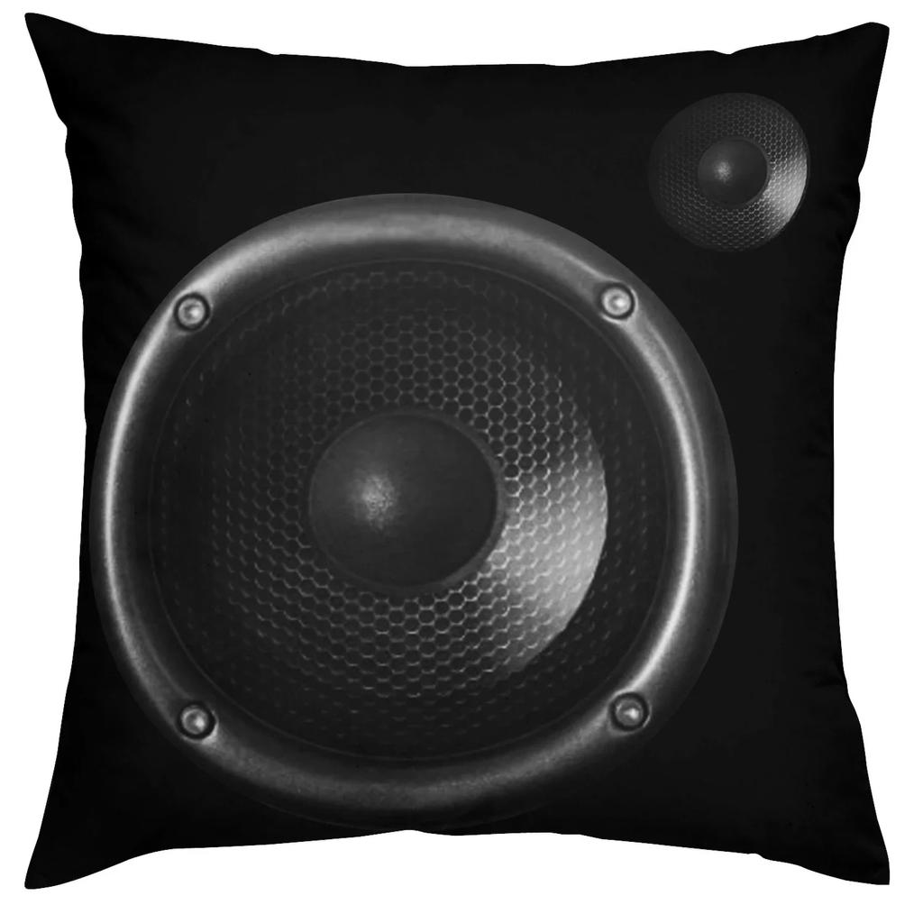 Home Decor Pop Band Cushion Cover Black Guitar Music Pillowcase Retro Speaker Piano Rock White