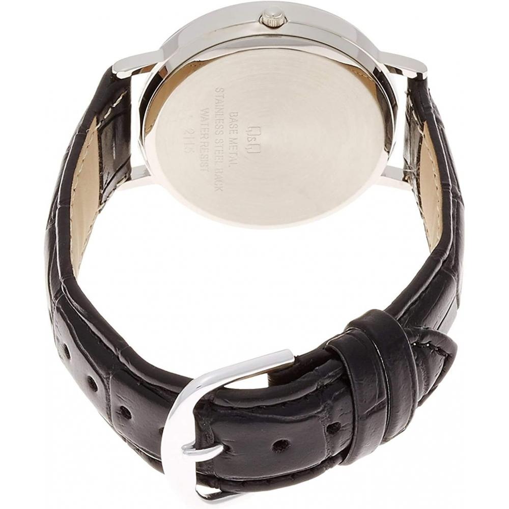 No Q Q [citizen Q Q] Watch Analog Waterproof Date Leather Strap D020 301 Men S White