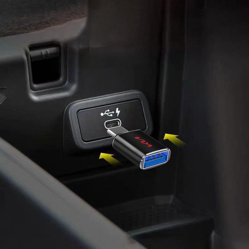 Câble Convertisseur Adaptateur de Charge USB Type C pour Voiture Accessoires de Voiture Pour KIA Sportage Ceed Rio 3 4 Picanto Sorento Optima Cerato Soul Amanti