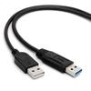 USB 3.0 auf Dual-USB Extra Power Datenverlängerungskabel Dual-USB Externes PC-Zubehör für 2,5-Zoll Externe HDD