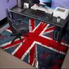 British Flag Artwork Rug Office Floor Mat - Machine Washable for Bedroom, Bedroom, Livingroom, Room Decor Fan Gifts Christmas