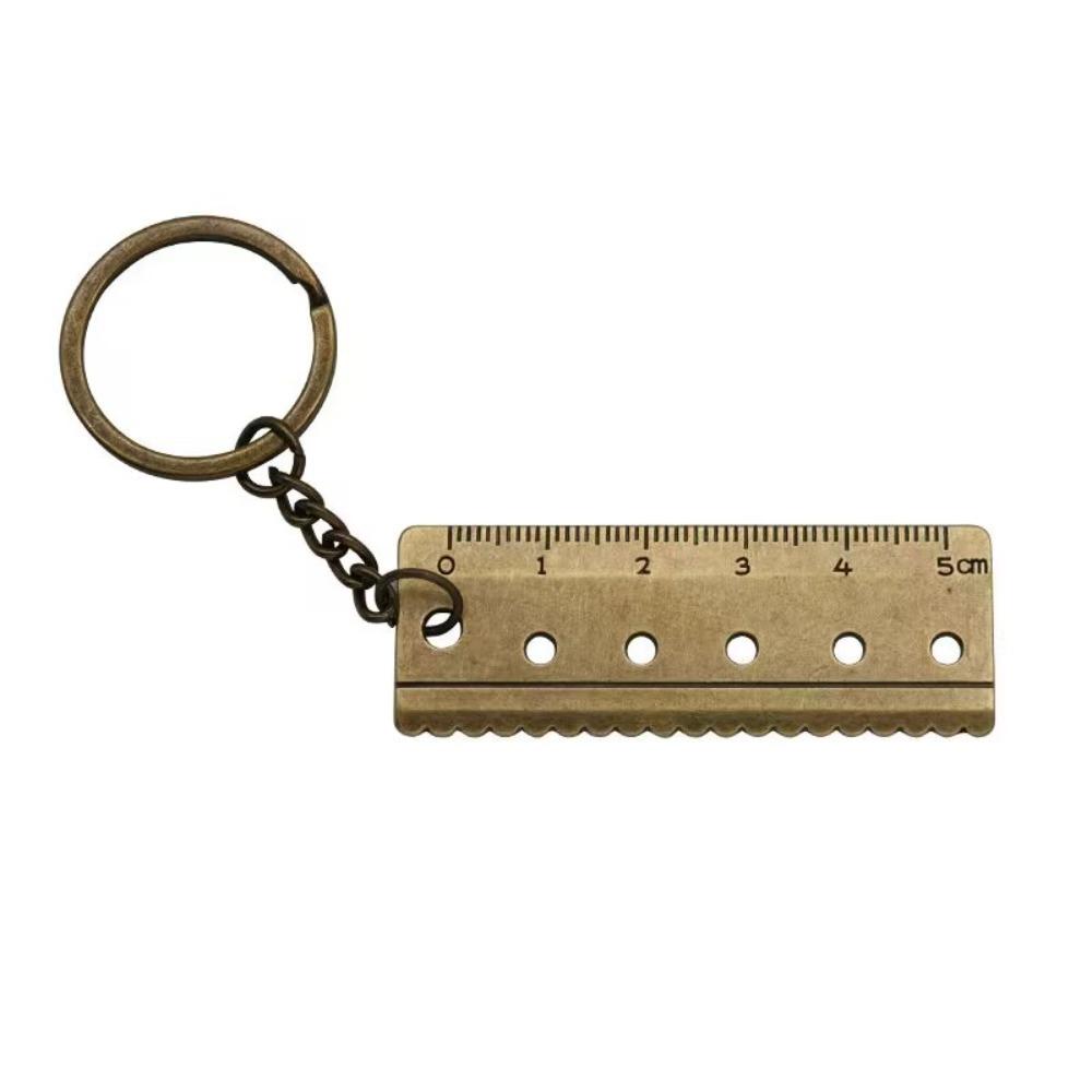 

Portable Mini Vernier Caliper Keychain Alloy Small Measuring Gauge Ruler Key Ring Tool for Daily Measurement DIY Fashionable