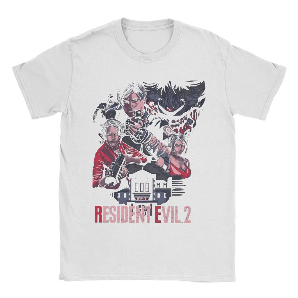 Men T-Shirt Resident Evils  Funny Cotton Tee Shirt Short Sleeve  T Shirt Crewneck Clothing Plus Size