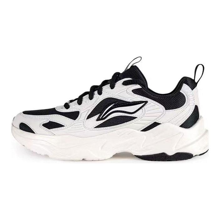 Li Ning Sports Life Kollektion Synthetikleder Modetrend Dämpfung Rückprall Niedrige Form Freizeit-Schuhe Unisex AGLV173-3
