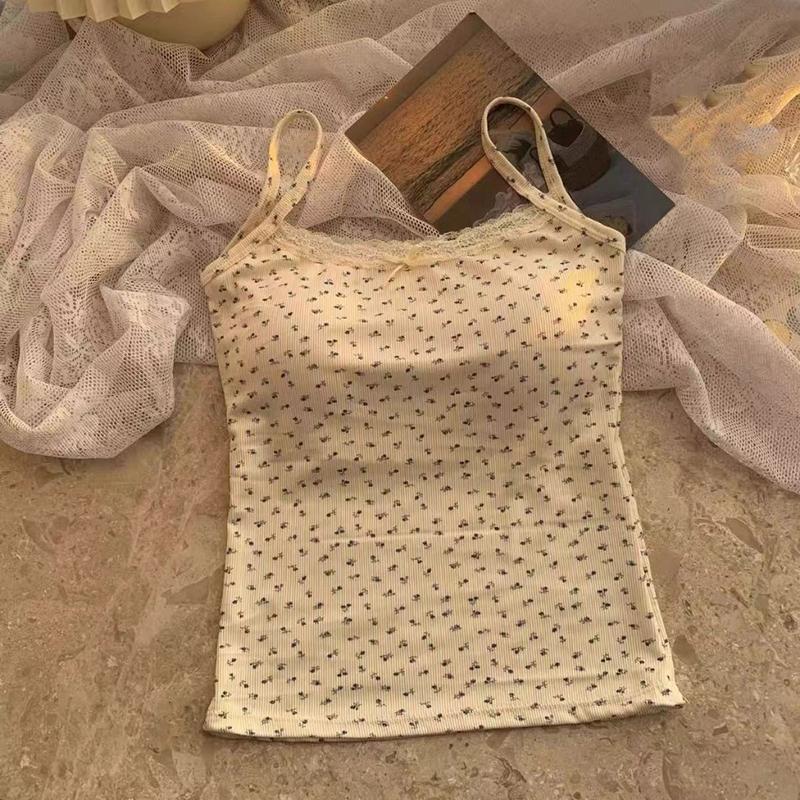 Fahion Women's Summer U-neck Floral Short-sleeved Y2k Sexy Top Slim-fit Versatile Ladies Thin Short T-shirt