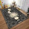 Dreamy Sun and Moon Pattern Rug Suitable for Use As an Anti-slip Game Mat for Living Room and Bedroom Sofas