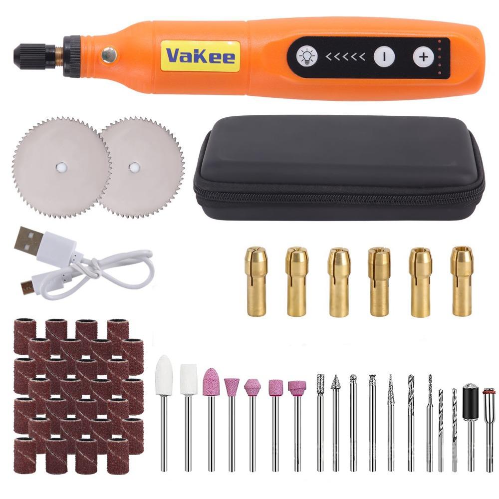 

Мини-аккумуляторный роторный инструмент с 5 скоростями 3,7 В Мини-роторный инструмент Сверление Резьба