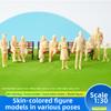 10/20/100pcs Plastic Model Building People Figures Sand Table Miniature Lawn Model