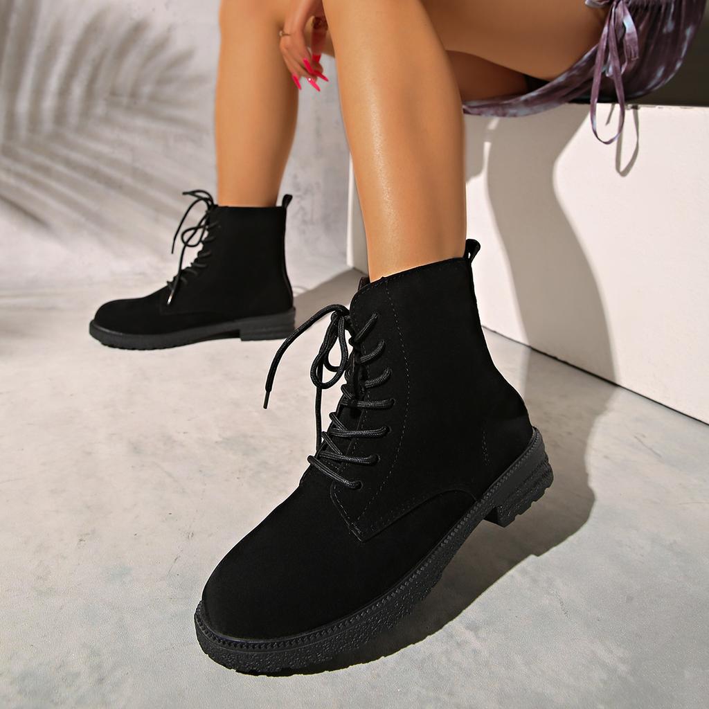 Woman Boots Trend Ankle Boots Short Barrel Shoes for Women Western Chunky Red Comfortable Stylish Sneakers Plus Size New Arrival