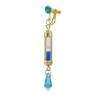 Vanitas no Carte Crystal Hourglass Dangle Earrings