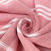 Custom Pure Cotton Turkish Striped Beach and Sauna Towel with Non-Stick Sand and Tassels for Adults