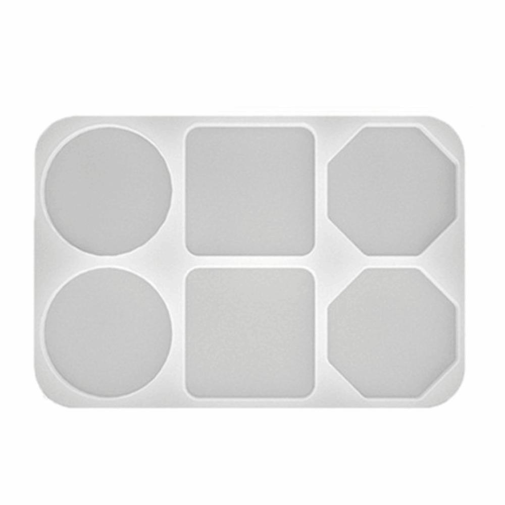 

Simple Creative Coasters Silicone Mold Geometric Round Epoxy Resin Mold Handmade Reusable DIY Resin Crafts Making Supplies (as the picture,S)
