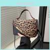 Leopard Print Small Shoulder Bag With Pu Material For Casual Daily Use