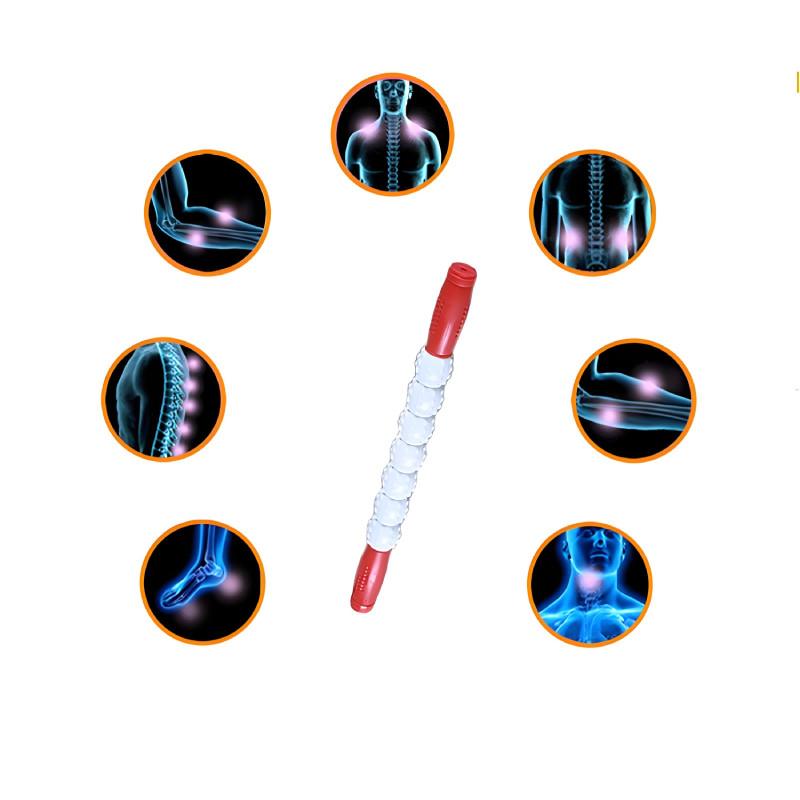 Portable Massage Roller With Seven Spiky Balls For Fitness And Wellness Practice