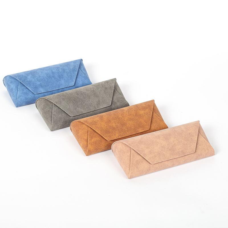 Portable Soft Glasses Pouch Bag Fashion PU Leather Cover Sunglasses Case for Women Men Glasses  Accessories Glasses Box