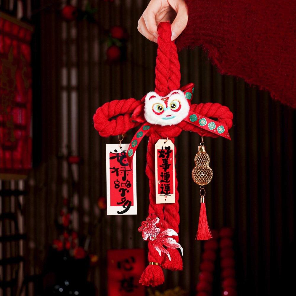 Handcrafted New Year Decoration DIY Lucky Charm Chinese Knot Ornaments Tassel Hanging Design Spring Festival Decorations